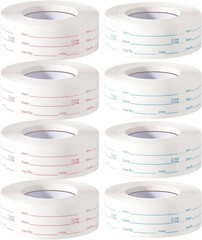 Blue & Red Food Labels Set – 4000 Pieces Removable Stickers