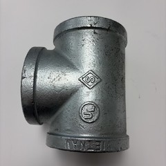 STZ Industries 3 in FIP X 3 in FIP Galvanized Malleable Iron Tee 351T-3