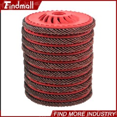 Findmall 10 PCS 4-1/2″ x 7/8″ 40 Grits Type 29 Ceramic Grain Flap Sanding Discs