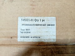 ALFA LAVAL LOPX 705 INTERMEDIATE SERVICE KIT/2000 HOU 549321-01 REF;S/10793/16