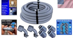 1/2-Inch Non-Metallic Liquid-Tight Conduit Kit – 25 Feet for Safe Installations