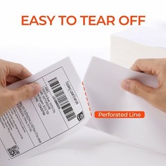 4″x6″ Fanfold Direct Thermal Shipping Labels Zebra & Rollo Printers 1000/Stack