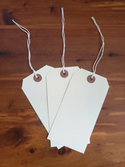 100 Manila Tags 4 3/4″ x 2 3/8″ Size 5 Inventory Shipping Hang Tag with String