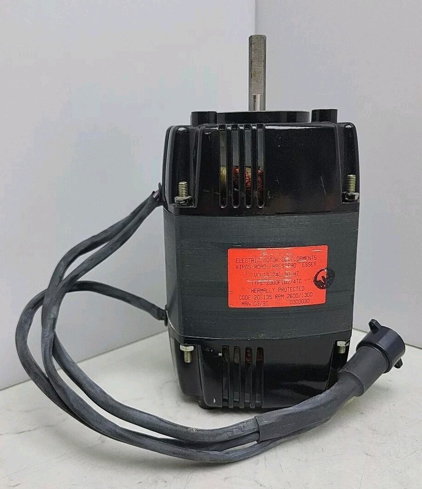 Electric Motor Developments Motor 240V 50hz 20-135 2600/1300 Rpm 2000F1B2/4TC