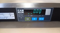 CAS PD-II Digital Scale 120V AC 60Hz 10W. 30-60 Pound Capacity. With Cords!