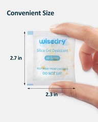 10 Gram 30 Packs Silica Gel Desiccant Packets Reusable for Moisture with Color