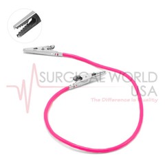 Napkin Bib Holder Silicone Pink Dental Neck Strap Clips Hanger Dentist Tools