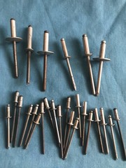 8 Ounces (Over 90 Total) of New Hollow Pop and Cherry Aluminum Rivets