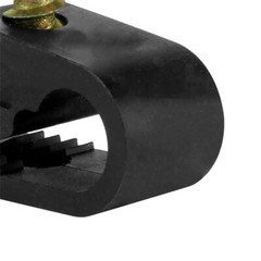 Skywalker Single Cable Flexible Screw Clips (100 Pack, Screw Depth: 7/8″, Black)