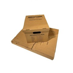 12 – Pack 15x12x10 Small Standard File Storage Moving Box with Lid Letter…
