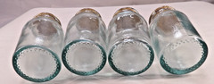 4Pcs Mini Glass Bottles with Cork Stoppers Small Clear Glass Jars