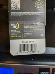 Nite Ize SlideLock Carabiner Bungee Cord BSL36-03-R3
