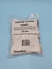 25 Sets/pkg.Thomas & Betts Steel City Cat # OWC Anchor Screw Box Support Clips