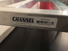 Channel ADE2024 24” L X 20” W X 12” H Aluminum Dunnage Rack