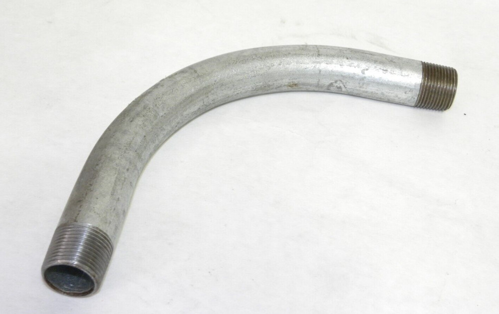 Rigid Metal Conduit RMC Elbow, 90-Degree Sweep, 3/4-In. Threaded, Galvanized