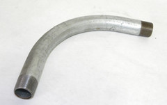 Rigid Metal Conduit RMC Elbow, 90-Degree Sweep, 3/4-In. Threaded, Galvanized