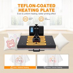16″x24″ Digital Clamshell Heat Press Transfer T-Shirt Sublimation Press Machine