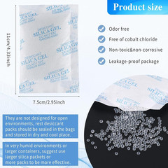 Silica Gel Packets – 35 Packs of 50 Grams, Food Safe Moisture Absorbers, Reusabl