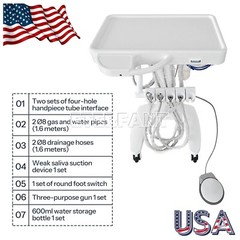 Dental Delivery Unit System Cart Treatment 4H/Wall Hanging Turbine Unit Suction