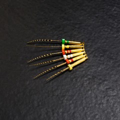 6pc Endodontic Dental Endo NITI Files X3-Pro Gold Taper Root Canal Rotary Files