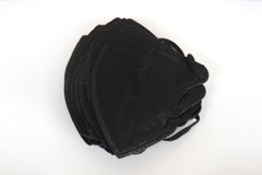 New Small Medium Face 10-500 Black KN95 Face Mask Disposable Respirator 5 Layer