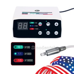 Dental Lab LED Brushless Electric Micro Motor 1:1/1:5/16:1 ISO-E type Connector
