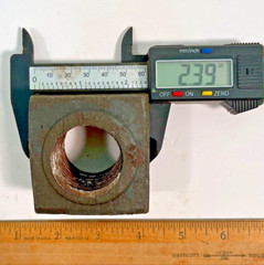(1) 1 1/2″-6 Square Nut Steel Plain Regular 1 1/2-6 1.50″ SQUARE NUT (2.39×1.55)