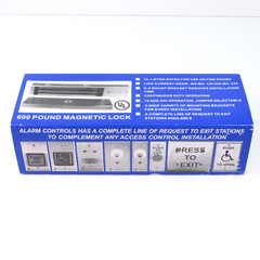 Alarm Controls Magnetic Lock 600 LB Pound 12/24 VDC R16756