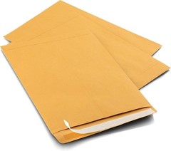 Versatile 9×12 Self-Seal Kraft Envelopes – 28lb, 100 Count for Reliable Mailing