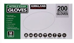 Kirkland Signature Nitrile Exam Gloves, 400-count, Size Medium NEW