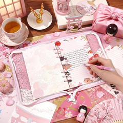 100 Sheets Japanese A5 Planner Inserts – 120GSM Thick Cherry Blossom Refill Pape