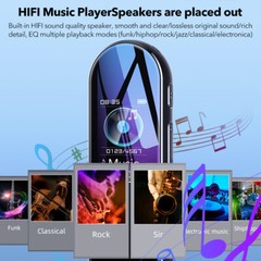 64GB Digital Sound Recorder Mini Voice Audio Magnetic rechargeable MP3 Player