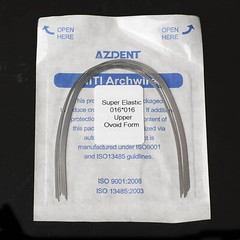 AZDENT 10*Dental Orthodontic Super Elastic Niti Rectangular Arch Wire 16*16Upper