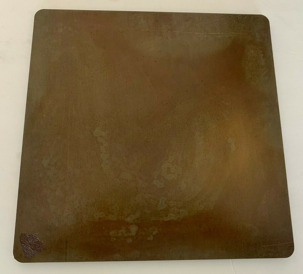 3/8″ Seasoned Pizza Steel Plate, 3/8″ x 14″ x 18″, A36 Steel