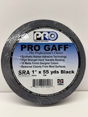 Pro Tapes Pro Gaffer Tape Black 1″ x 55 yds.