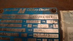 Front Load Washer Motor 1PH 120V 60Hz for Dexter P/N: 9376-293-007 [Used]