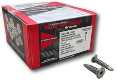 #12 Square Drive Pancake Head Self Drilling TEK Screws Strong-Shield Coated SDS