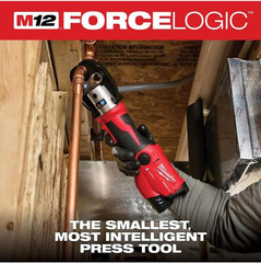 M12 FORCE LOGIC Press Tool Kit W/ ONE-KEY with 1/2″ – 1″ CTS-V Jaws by