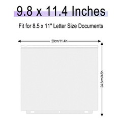 Antner 12 Pack Letter Size – 11.4 x 9.8 inches, Translucent