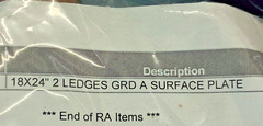 Precision Granite Inspection Surface Plate 18″ Wide 24″ Long 3″ Thick 01940527