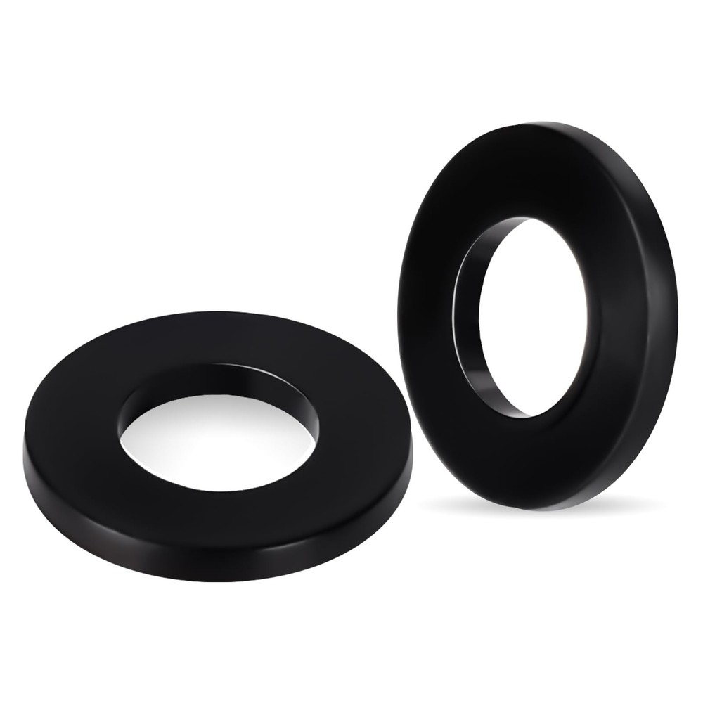 M4 Black Nylon Flat Washers, 4mm ID 9mm OD 1mm Thickness Plastic Sealing Gask…