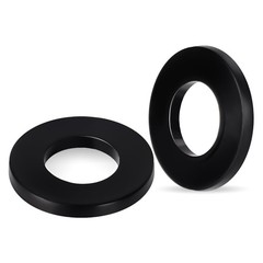 M4 Black Nylon Flat Washers, 4mm ID 9mm OD 1mm Thickness Plastic Sealing Gask…