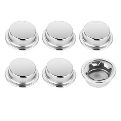 Push on Pushnut Cap Fits 5/8 Inch Axles, 6 Pack Spring Steel Permanent Washer…