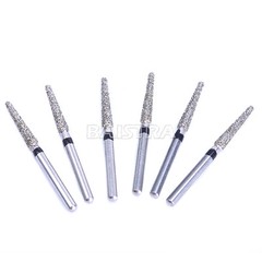 100 Pcs Dental FG Diamond Burs for Abrade Crown Cavity Preparation TR-13S