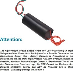 2Pcs DC 3v-6v to 400kV 400000V Boost Step-up Power Module High-voltage Generator
