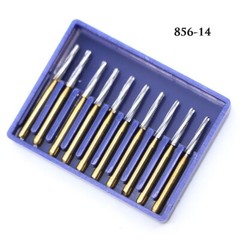 10-100PCS Dental Super Crown & Bridge Carbide Burs FG 856-014, FG Shank BOMAOER