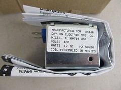 Dayton 3A440 Solenoid Coil 120 Volts AC 50/60Hz Spade Class F New in Box
