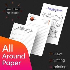 White Memo Sheets, Premium Weight 32lb Bond Unruled Loose Paper, Scratch Writ…