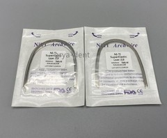 Dental Orthodontic Arch Wire Super Elastic NITI Round Rectangular Natural Form