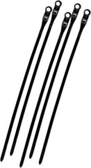 200 PACK 8″ INCH BLACK ZIP TIES w/ MOUNTING SCREW NAIL HOLE NYLON CABLE TY WRAP